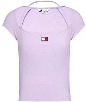 Tričká s krátkym rukávom Tommy Hilfiger  SLIM RIB BADGE DW0DW17896