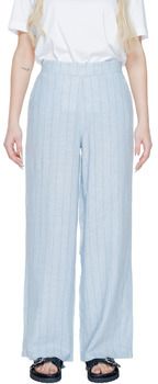 Padavé nohavice Vero Moda  Vmmindy Mw Wide Pinstripe Linen 10304667