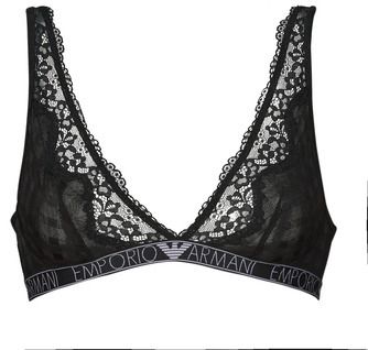 Trojuholníkové podprsenky Emporio Armani  VICHY MESH   LACE