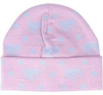 Šiltovky Chiara Ferragni  PL1 MINI LOGOMANIA ALLOVER WOOL