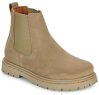 Polokozačky BIRKENSTOCK  Highwood Slip On Mid W LEVE Taupe