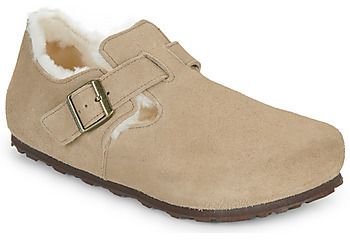Derbie BIRKENSTOCK  London Shearling LEVE Taupe