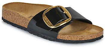 Šľapky BIRKENSTOCK  Madrid Big Buckle BF Patent Black Gold