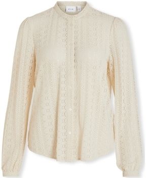 Blúzka Vila  Noos Chikka Lace Shirt L/S - Birch