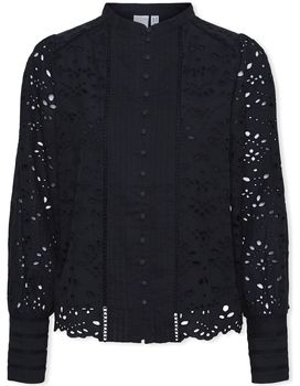 Blúzka Y.a.s  YAS Noos Alessia Shirt L/S - Black