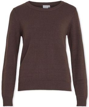 Svetre Vila  Noos Ril O-Neck L/S - Coffee Bean