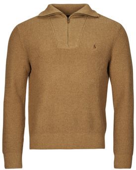 Svetre Polo Ralph Lauren  PULL 1/2 ZIP EN LAINE MELANGE