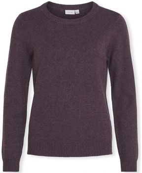 Svetre Vila  Noos Ril O-Neck L/S - Plum Perfect