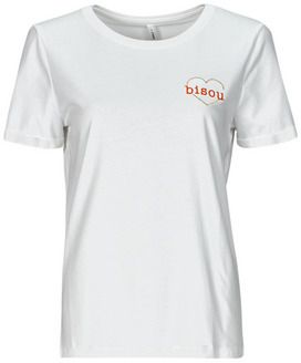 Tričká s krátkym rukávom Only  ONLBEATE LIFE S/S HEART TOP CS JRS