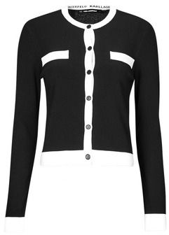 Vesty bez rukávov/Cardigany Karl Lagerfeld  CLASSIC LSLV CARDIGAN