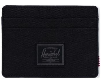 Peňaženky Herschel  Charlie Eco Wallet - Black Tonal