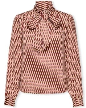 Blúzka Only  Top Jill LS - Syrah /Small Grap