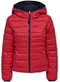 Kabáty Only  Tahoe Reversible Jacket - Equestrian Red/Night Sky