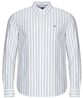 Košele s dlhým rukávom Tommy Jeans  TJM REG OXFORD STRIPE SHIRT