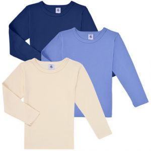 Tričká s dlhým rukávom Petit Bateau  LOT MANCHES LONGUES X3
