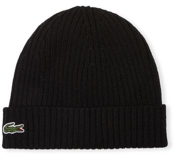 Šiltovky Lacoste  Beanie RB0001 - Black