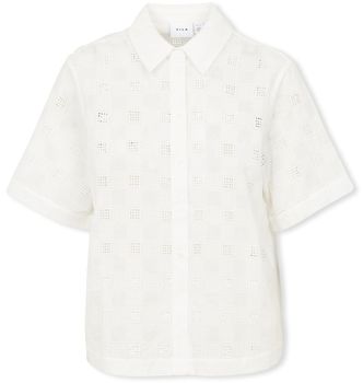 Blúzka Vila  Lucie Shirt 2/4 - Cloud Dancer