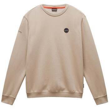 Mikiny Napapijri  Badge Sweatshirt Beige Rocky