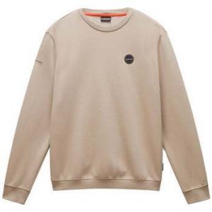Mikiny Napapijri  Badge Sweatshirt Beige Rocky