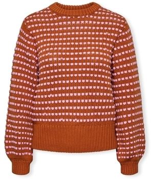 Svetre Y.a.s  YAS Dela Knit L/S - Meerkat/Orchid