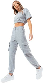 Tepláky/Vrchné oblečenie Justhype Ltd  Sweat Crop T-Shirt-Cargo Joggers
