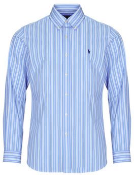 Košele s dlhým rukávom Polo Ralph Lauren  CHEMISE COUPE DROITE EN POPLINE DE COTON COL BOUTONNE