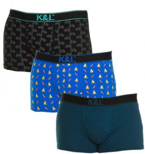 Boxerky Kisses&Love  KLB4-3010-BIKESPIZZACLOCKS