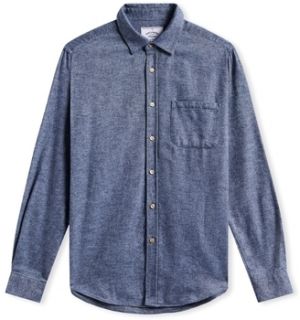 Košele s dlhým rukávom Portuguese Flannel  Teca Shirt - Indigo