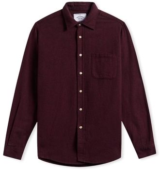 Košele s dlhým rukávom Portuguese Flannel  Teca Shirt - Bordeaux