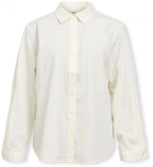 Blúzka Object  Catinka Shirt - White Sand