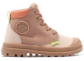 Čižmy Palladium  Pampa HI Cuff Kids Boots - Beige Tan/Nude Brown
