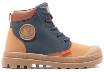 Čižmy Palladium  Pampa HI Cuff Kids Boots - Dear Brown/Mid Indigo
