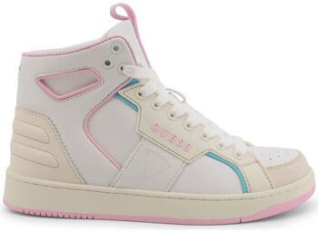 Módne tenisky Guess  basqet fl7bsq lea12 white/pink