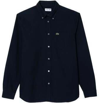 Košele s dlhým rukávom Lacoste  Regular Fit Oxford Shirt Navy Blue