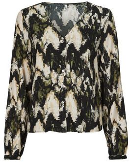 Blúzka Only  ONLJESSIE FR L/S BUTTON TOP CS PTM