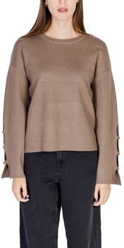 Svetre Vila  VICASSIE L/S BUTTON DETAIL KNIT TOP/R 14098875