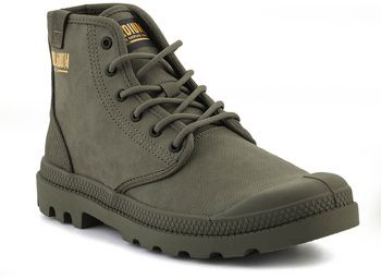Členkové tenisky Palladium  PAMPA HI COATED 74375-377-M Dusky Green