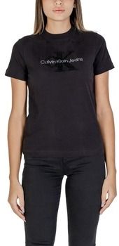 Tričká s krátkym rukávom Calvin Klein Jeans  CHENILLE MONOLOGO J20J224244