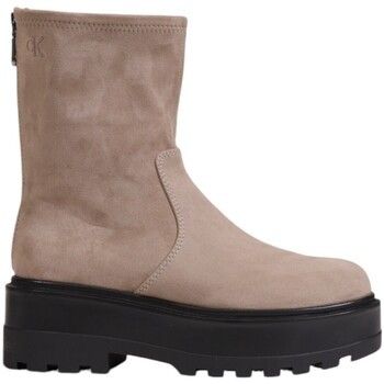 Polokozačky Calvin Klein Jeans  FLATFORM ZIP MG SS YW0YW01602