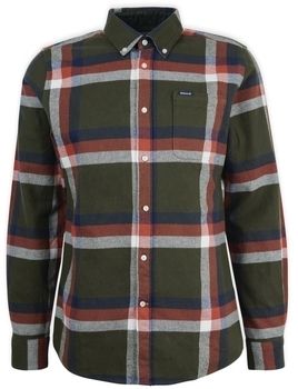 Košele s dlhým rukávom Barbour  Folley Tailored Shirt - Olive