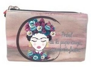 Malé peňaženky Frida Kahlo  Complementos señora  k4949 marron