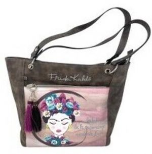 Tašky cez rameno Frida Kahlo  Complementos señora  k4946 marron