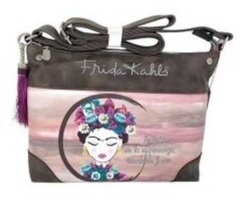 Tašky cez rameno Frida Kahlo  Complementos señora  k4948 marron
