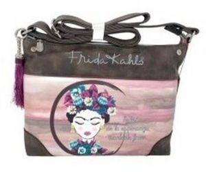 Tašky cez rameno Frida Kahlo  Complementos señora  k4948 marron
