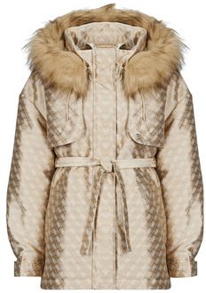 Parky Guess  ELLY LOGO JACQUARD PARKA