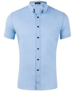 Košele s dlhým rukávom Atom  GD026_Light_blue_Light_blue