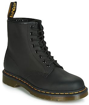 Polokozačky Dr. Martens  1460 BLACK GREASY