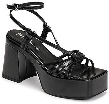 Sandále Fru.it  7641-303-NERO-NERO