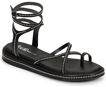 Sandále Fru.it  7430-100-NERO-NIKEL