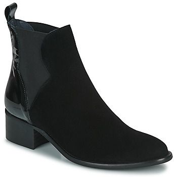 Polokozačky Myma  6716-VEL-NOIR-VERNIS-NOIR